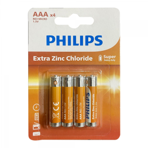 Elementai AA (R6) PHILIPS, baterijos AA  4vnt.